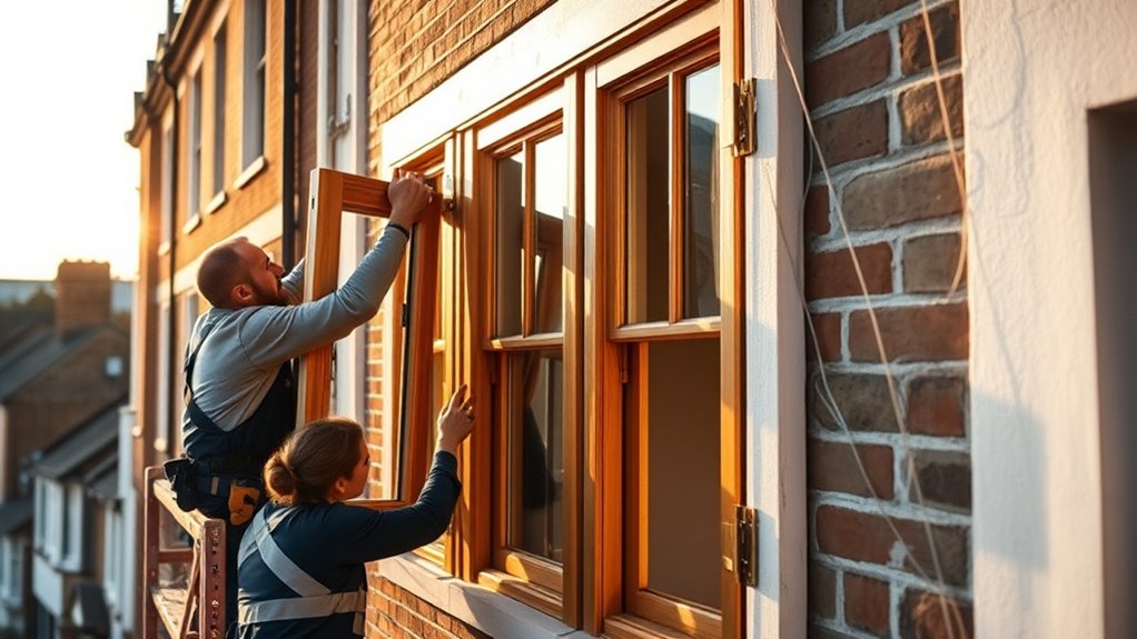 Wooden Window Installation Bletchley